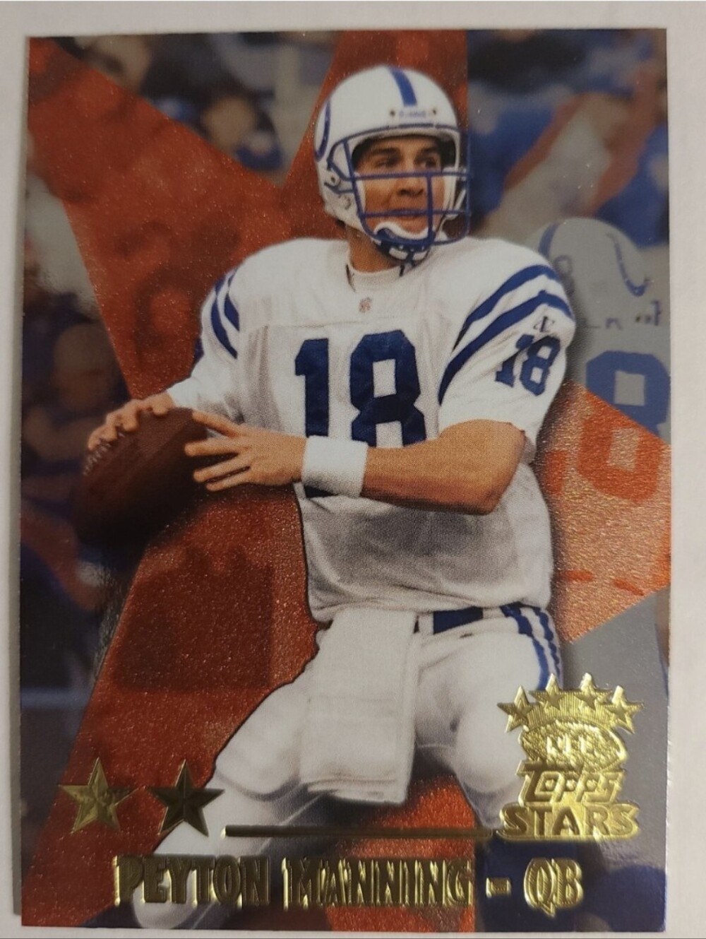 Peyton Manning 1999 Topps Stars Gold Two Star #23 Colts